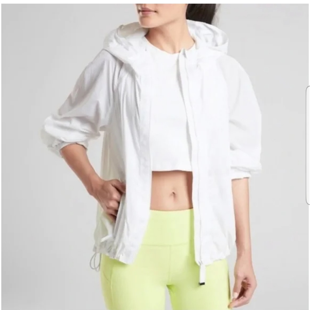 EUC Athleta Township Zip Up Hooded Nylon Jacket